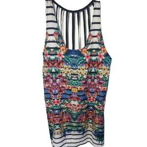 OP Womans Sun Dress Large Hawaiian Strappy Beach L